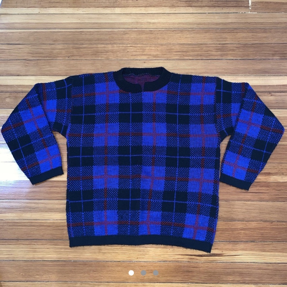 Plaid Crewneck